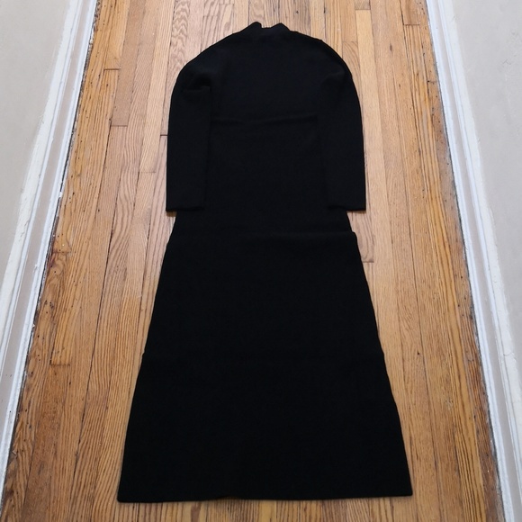 SEZANE Harper Dress In Black - Picture 5 of 7